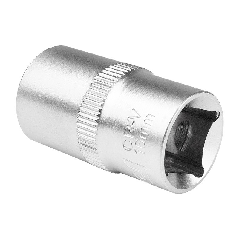 Головка шестигранная торцевая, CrV 1/2" 16 мм Головка шестигранная торцевая, CrV 1/2" 16 мм