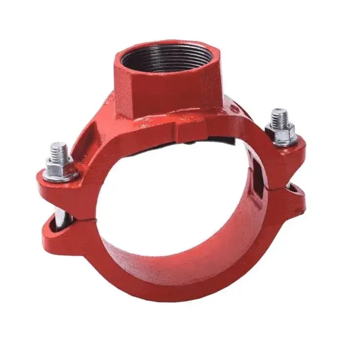 Отвод (седелка) резьбовой грувлок ковкий чугун XGQT15S Ду100х15 (Дн114х1/2") Ру25 JIANZHI