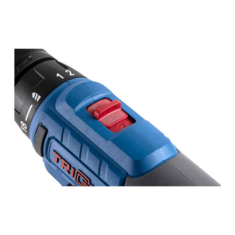 Дрель-шуруповерт Trigger 20103, 2 аккумулятора Li-ion (1,5Ач), 18V, 13 мм, 42 Нм, слайдер, кейс