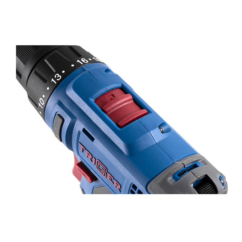 Дрель-шуруповерт Trigger 20101, 2 аккумулятора Li-ion (1,5Ач), 12V, 10 мм, 25 Нм, обойма, кейс