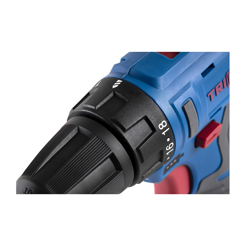 Дрель-шуруповерт Trigger 20101, 2 аккумулятора Li-ion (1,5Ач), 12V, 10 мм, 25 Нм, обойма, кейс