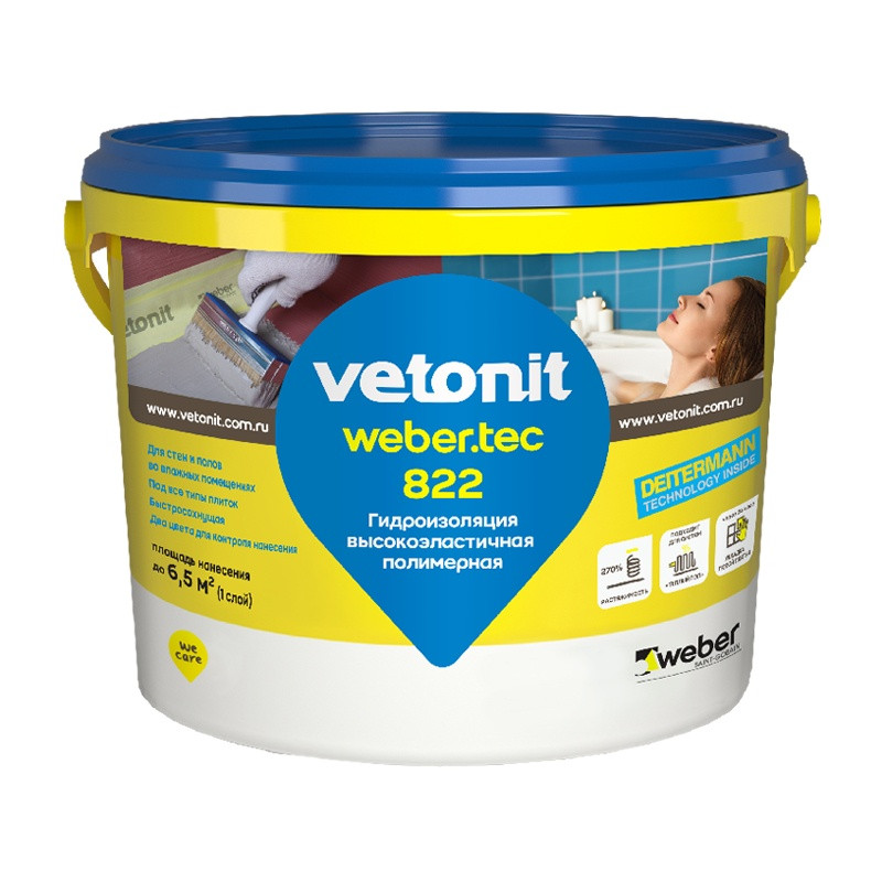 Мастика Vetonit тек. 822 розовый, ведро (4 кг)