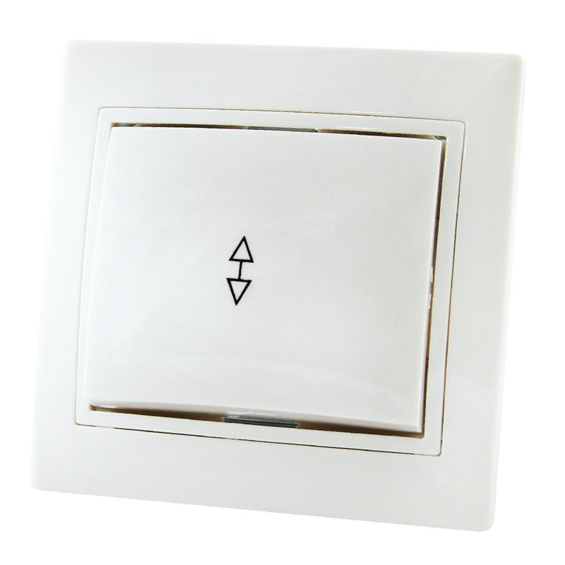 Переключательс/у Таймыр SQ1814-0007, 1 клавиша, б/инд, белый