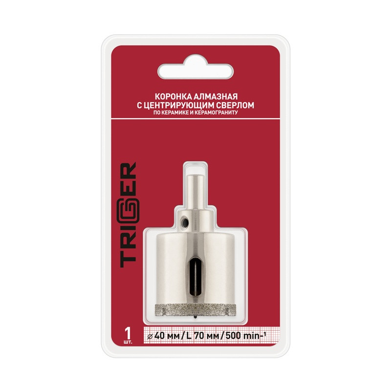 Коронка алмазная Trigger 78040 40х70мм Коронка алмазная Trigger 78040 40х70мм