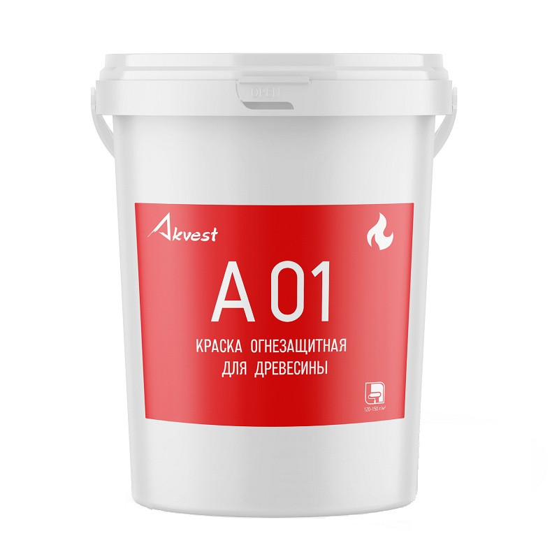 Краска огнезащитная для древесины Аквест (25 кг)