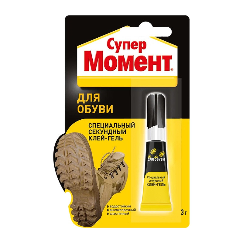 Клей Супер Момент для обуви в шоу-боксе (3 г)