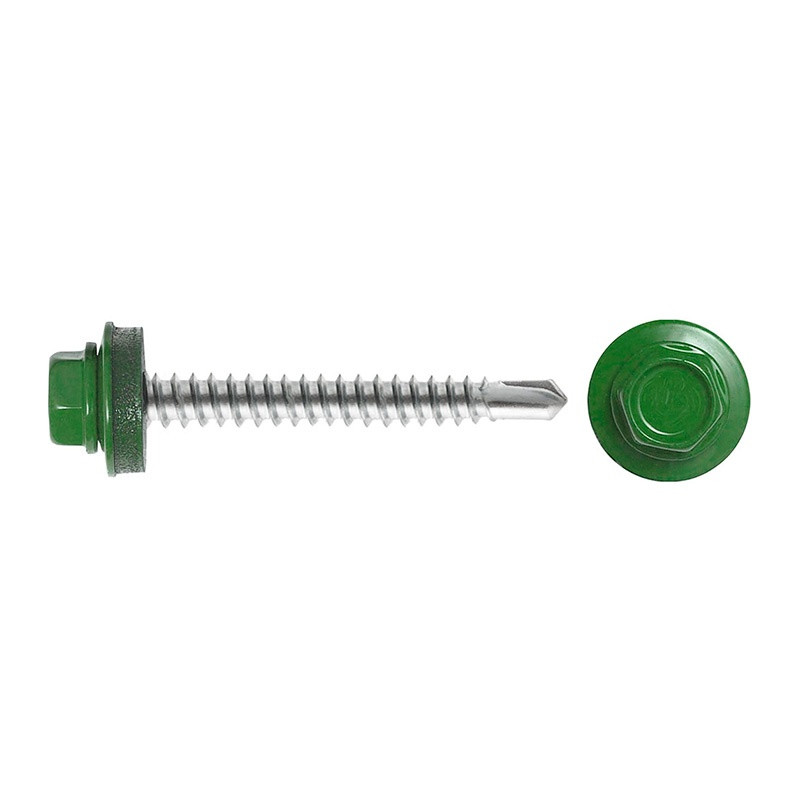 Саморез кровельный SWFS Premium RAL-6002 ZP 4,8х51 (200 шт)