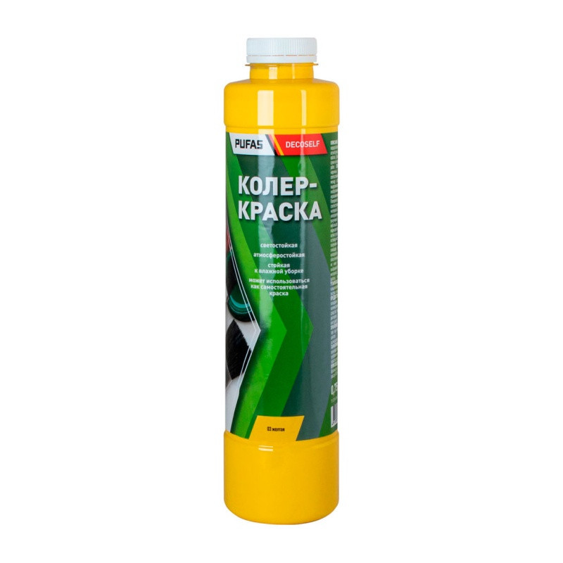 Краска колеровочная для в/д красок Pufas N03 желтая (0,75 л)