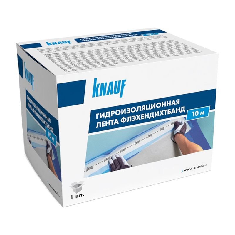Лента гидроизоляционная Knauf-Флехендихтбанд, 10 м Лента гидроизоляционная Knauf-Флехендихтбанд, 10 м