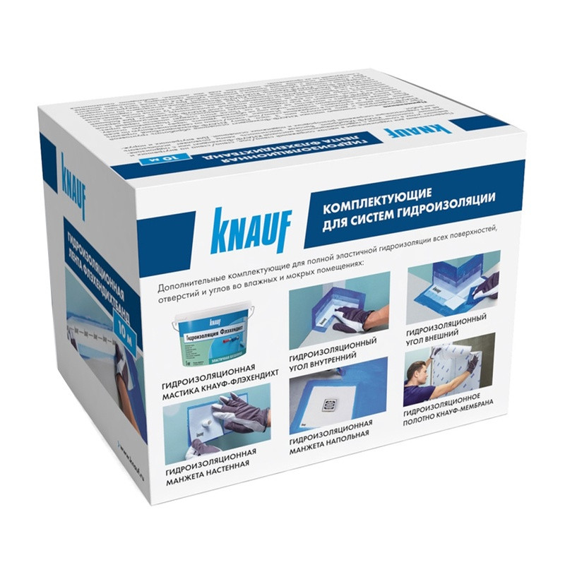 Лента гидроизоляционная Knauf-Флехендихтбанд, 10 м Лента гидроизоляционная Knauf-Флехендихтбанд, 10 м