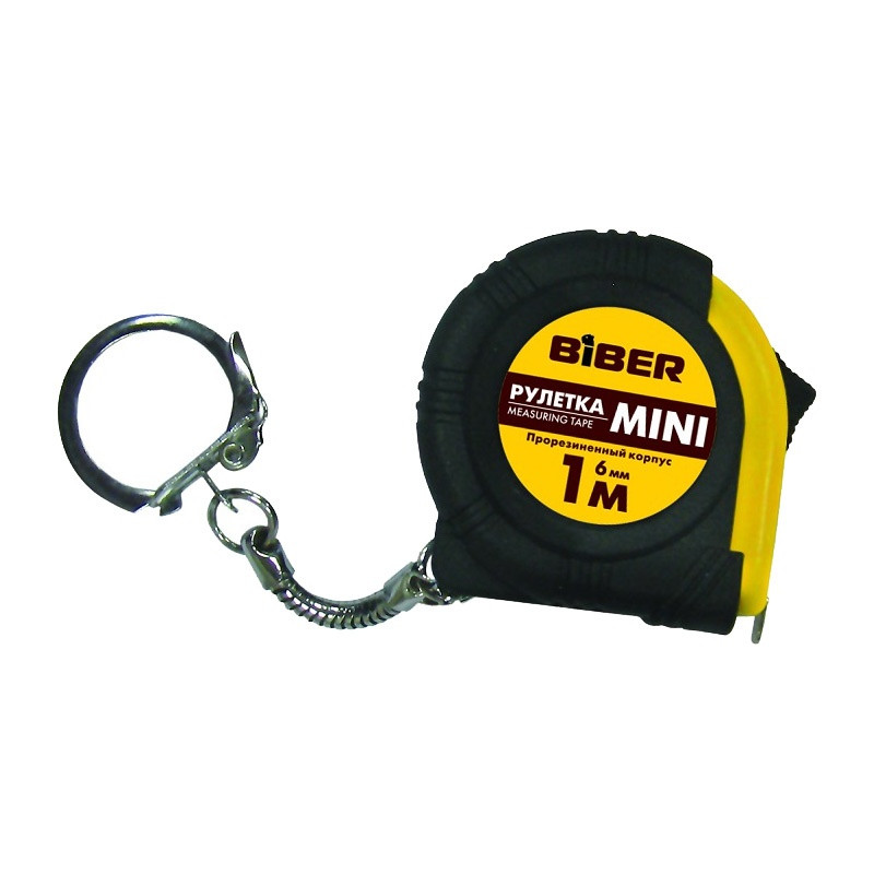 Рулетка Biber 40131 Мини 1 м/6 мм Рулетка Biber 40131 Мини 1 м/6 мм