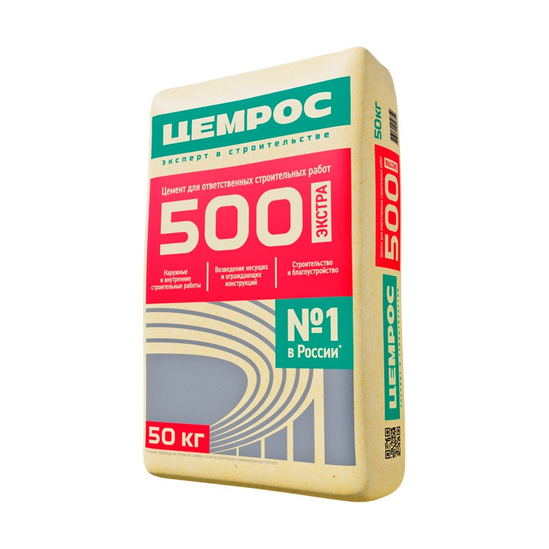 Цемент Цемрос ЦЕМ II/А-Ш 42,5Н, М-500, Д20 (50 кг) Цемент Цемрос ЦЕМ II/А-Ш 42,5Н, М-500, Д20 (50 кг)