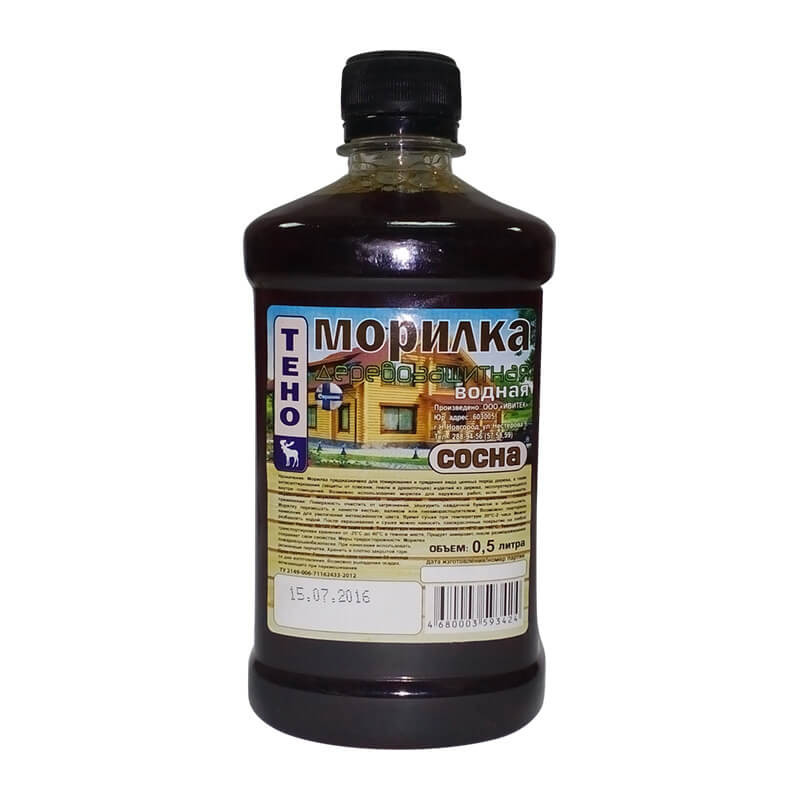 Морилка водная Ивитек тик (0,5 л) Морилка водная Ивитек тик (0,5 л)