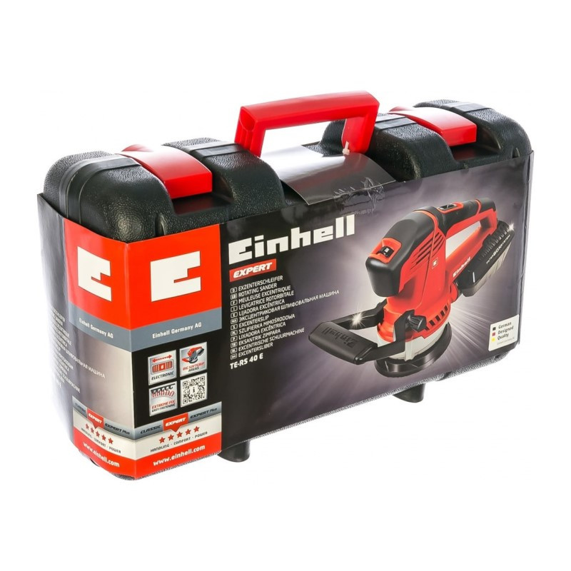 Шлифмашина эксцентриковая сетевая Einhell TE-RS 40 E, 0,4кВт, d=125 мм, амплитуда=2,5 мм