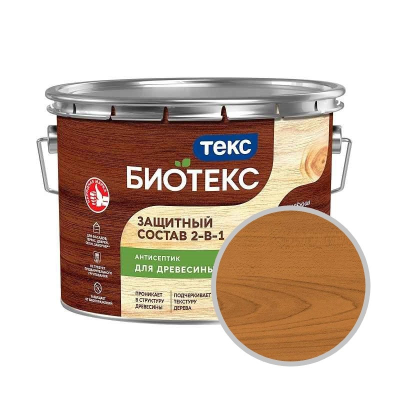 Антисептик Текс Bioteks состав 2в1 махагон (9 л)