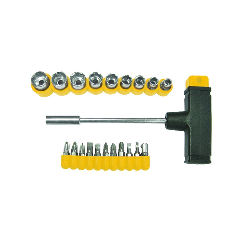 Отвертка Biber 85553 с Т-образной ручкой (22 предмета) Отвертка Biber 85553 с Т-образной ручкой (22 предмета)