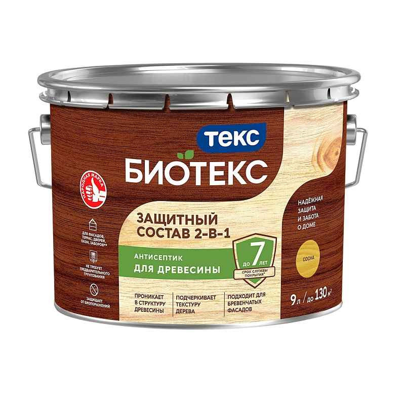 Антисептик Текс Bioteks состав 2в1 сосна (9 л)