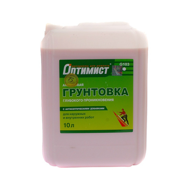 Грунтовка глубокого проникновения Оптимист G103 (10 л)