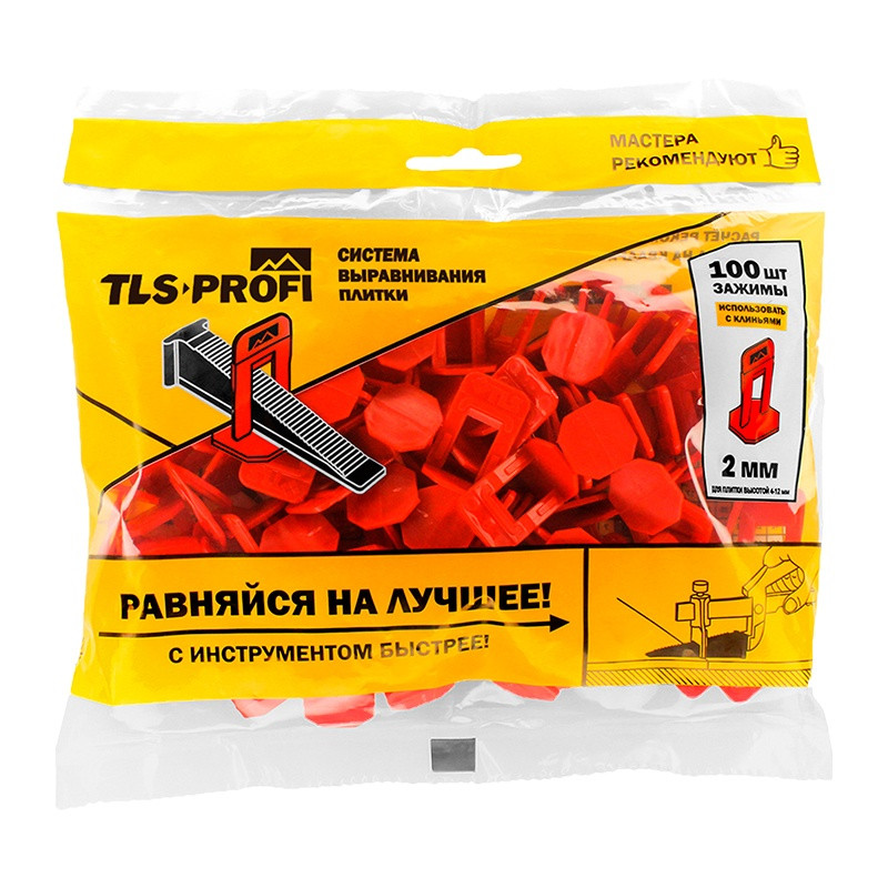 Зажим СВП TLS-Profi 2 мм (100 шт.) Зажим СВП TLS-Profi 2 мм (100 шт.)